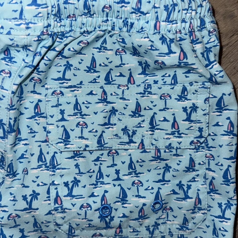 Vineyard Vines Chappy Print Swim Trunks - Picture 7 of 10